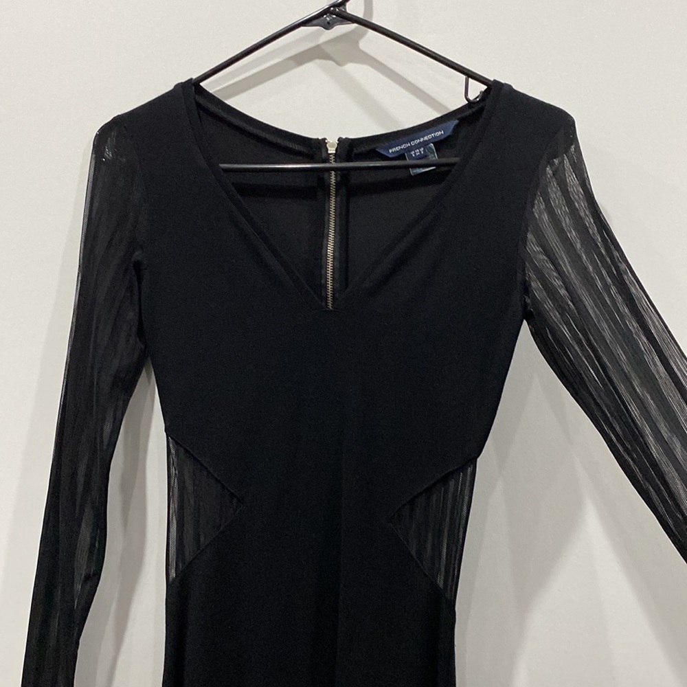 Super sexy Black dress with sheer sleeves